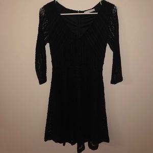 Black lace dress